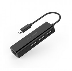 Bộ chuyển đổi Type C 4 trong 1 Lention UC-USB 2.0 - Đen