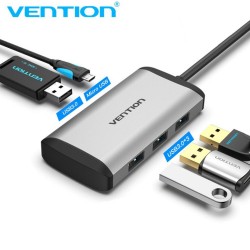 Cáp chuyển USB Type-C sang USB3.0/PD Micro USB Vention TGCHB 15cm