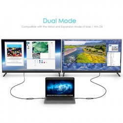 Bộ chuyển đổi Type C sang HDMI (4K 60Hz) Lention CU607H - Xám