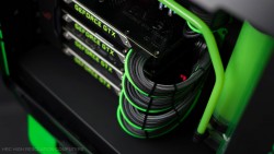 Dây nguồn bọc lưới 6 pin VGA nối dài - GREEN BLACK