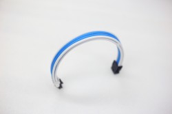 Dây nguồn bọc lưới 8 pin VGA nối dài - TRẮNG XANH NGỌC