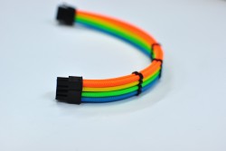 Dây nguồn bọc lưới 8 pin CPU nối dài - RGB