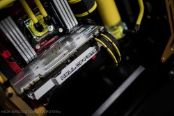 Dây nguồn bọc lưới 6 pin VGA nối dài - VÀNG ĐEN