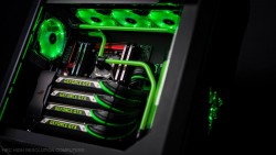 Dây nguồn bọc lưới 24 pin nối dài - GREEN BLACK