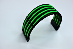 Dây nguồn bọc lưới 24 pin nối dài - GREEN BLACK