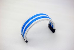 Dây nguồn bọc lưới 24 pin nối dài - TRẮNG XANH NGỌC