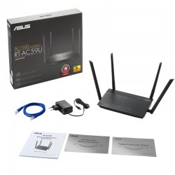 Bộ định tuyến Asus RT-AC59U V2 WiFi băng tần kép AC1500 với MU-MIMO, AiMesh (siêu hot)