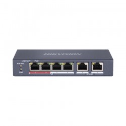 Thiết Bị Mạng Switch PoE HIKVISION 4 Ports 10/100Mbps Unmanaged DS-3E0106P-E/M