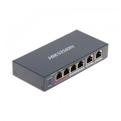 Thiết Bị Mạng Switch PoE HIKVISION 4 Ports 10/100Mbps Unmanaged DS-3E0106P-E/M