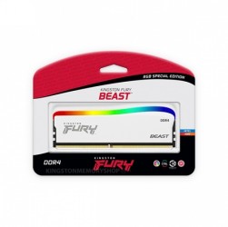 Ram Kingston Fury Beast White RGB 16GB (2x8GB) DDR4 3200Mhz (KF432C16BWAK2/16)