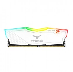 Ram TEAMGROUP T-Force DELTA RGB 8GB (1x8GB) DDR4 3200MHz (Trắng)