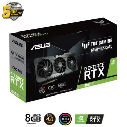 VGA ASUS TUF Gaming GeForce RTX 3060 Ti OC V2 8GB GDDR6 (TUF-RTX3060TI-O8G-V2-GAMING)
