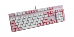 Bàn phím Rapoo V500 Pro Pink White Red switch