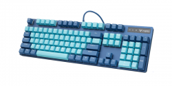 Bàn phím Rapoo V500 Pro Cyan Blue Red switch
