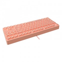 Bàn phím cơ E-DRA EK387L Pink Red switch