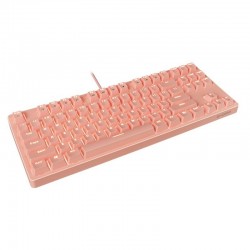 Bàn phím cơ E-DRA EK387L Pink Red switch
