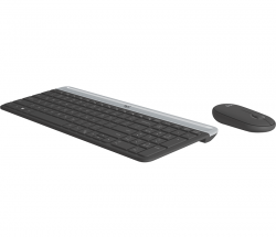 Bộ bàn phím chuột không dây Logitech MK470 USB-Wireless (Màu than chì)