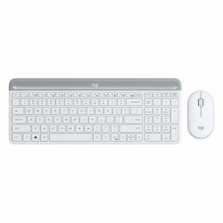 Bộ bàn phím chuột không dây Logitech MK470 USB-Wireless (Màu trắng)