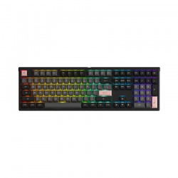 Bàn phím cơ AKKO MonsGeek MG108 Black & Pink Akko V3 Cream Blue switch
