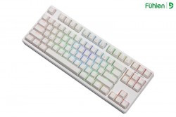 Bàn phím cơ Fuhlen T87s Pro Wireless White Fuhlen Pro Red switch