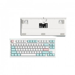 Bàn phím cơ FL-Esports FL750 Marshmallow 3 Mode Gasket Mount Kailh MX Cool Mint switch