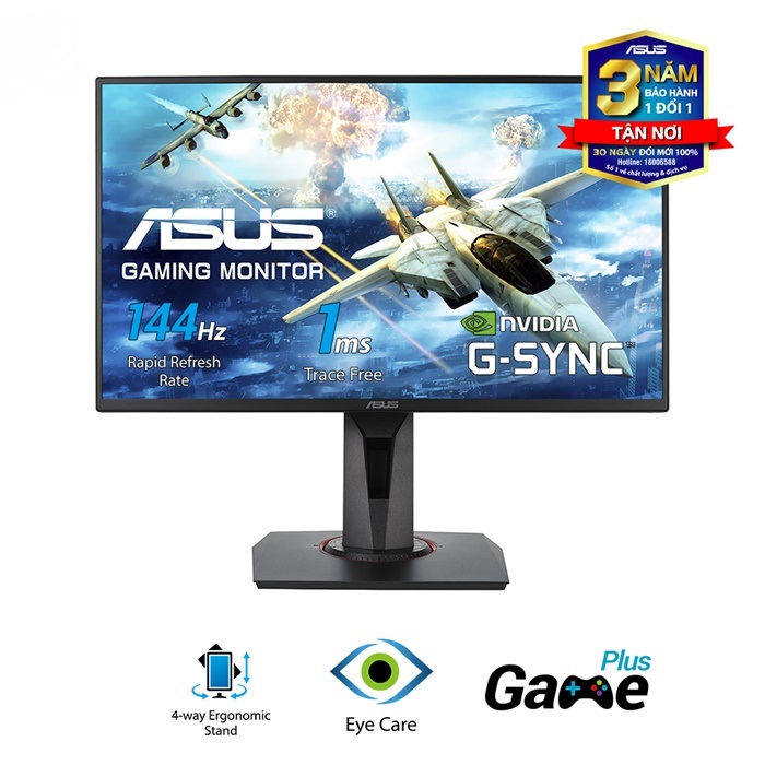 Màn Hình Game ASUS VG258Q 25 inch 144Hz 1ms G-SYNC Compatible, FreeSync Full HD 2 Loa