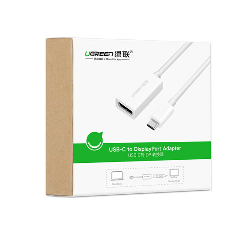 Cáp chuyển đổi USB Type-C sang cổng Displayport âm Ugreen 40372 chính hãng