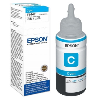 Mực máy in Epson C13T6642 màu xanh (Dùng cho Epson L120/L300/L310/L350/L355/L365/L550/L455/L555