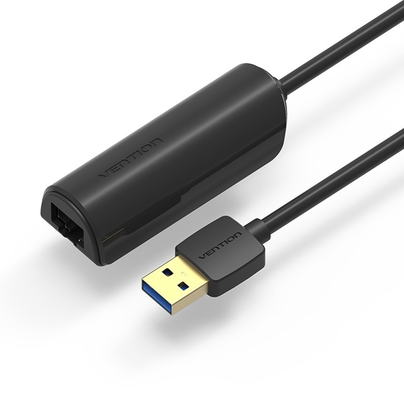 Cáp chuyển đổi USB 3.0 to LAN Vention CEHBB hỗ trợ 10/100/1000 Base