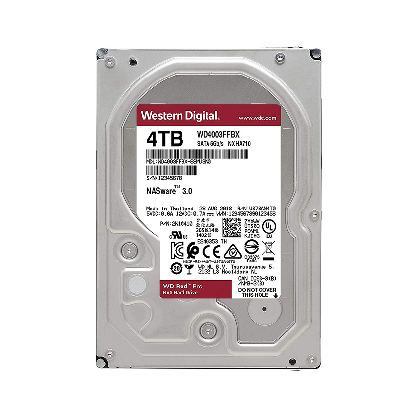 Ổ cứng Western Digital Red Pro 4TB 3.5 inch 128MB Cache 7200RPM WD4003FFBX