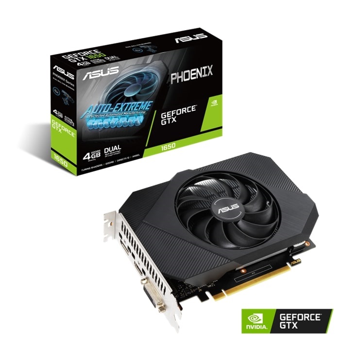 VGA ASUS Phoenix GeForce® GTX 1650 4GB GDDR6 (PH-GTX1650-4GD6-P)