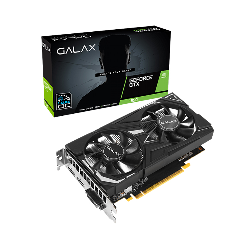 VGA Galax GTX 1650 EX (1 Click OC) 4GB DDR6 (65SQL8DS66E6)