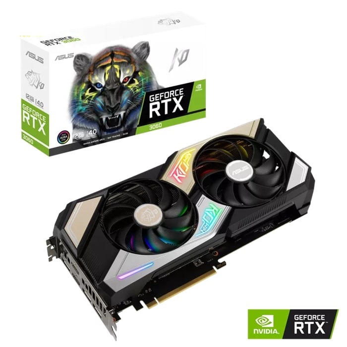 VGA ASUS KO GeForce RTX 3060 V2 12GB GDDR6 (KO-RTX3060-12G-V2-GAMING)