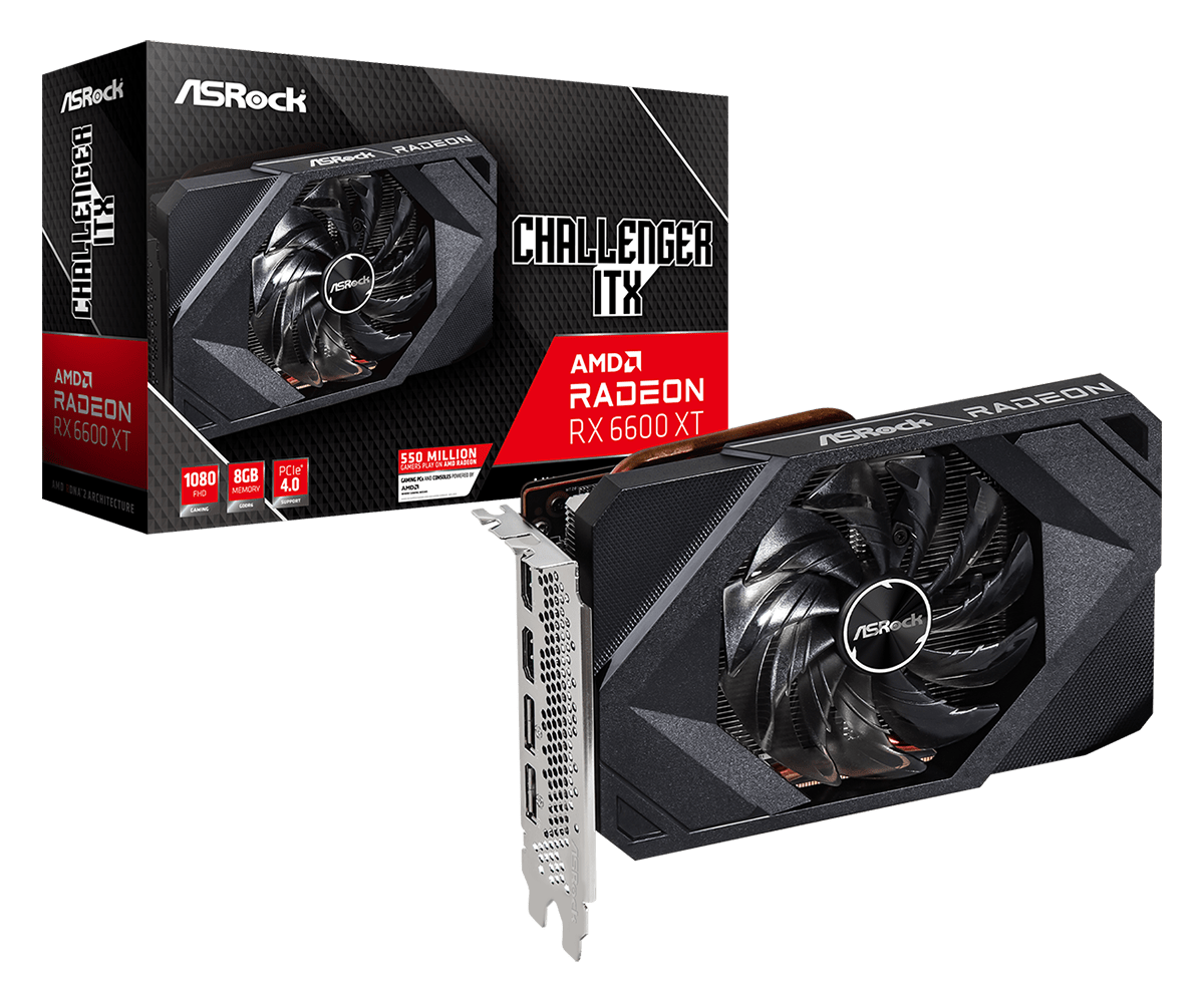 VGA ASROCK Radeon RX 6600 XT Challenger ITX 8GB (RX6600XT CLI 8G)