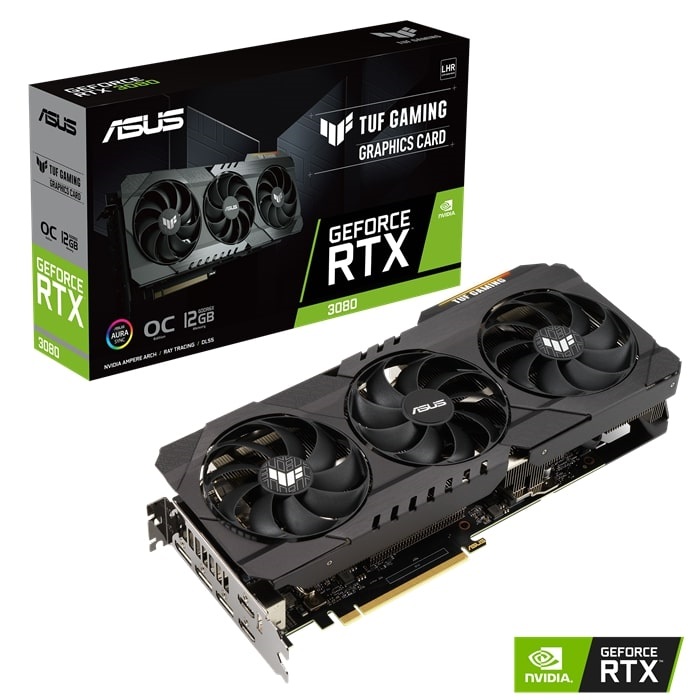 VGA Asus TUF Gaming GeForce RTX 3080 OC Edition 12GB (TUF-RTX3080-O12G-GAMING)