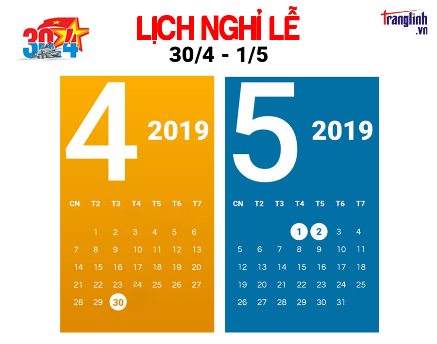 THÔNG BÁO NGHỈ LỄ 30/4-1/5 