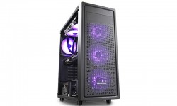Vỏ case Deepcool E-Shield ( Mid Tower/ Màu Đen/ 1 Fan 12cm)