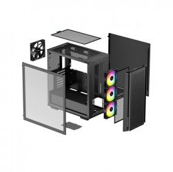 Vỏ case DEEPCOOL CG560 (Mid Tower/ Màu Đen/ 3 fan ARGB)