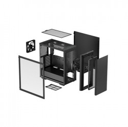 Vỏ case DEEPCOOL CK500 (Mid Tower/ Màu Đen/ 2 fan 12cm)
