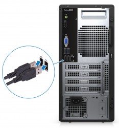 Máy tính để bàn Đồng Bộ Dell Vostro 3888 MT 70271212 (i3-10105/4GB RAM/1TB HDD/WL+BT/K+M/Office 2021/Win 11)