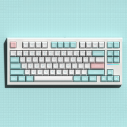Bàn phím cơ FL-Esports FL750 Marshmallow 3 Mode Gasket Mount Kailh Box V2 Red switch