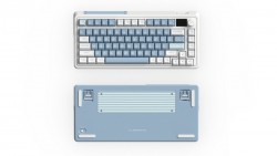 Bàn phím cơ FL-Esports CMK75 SAM Lake Placid Blue FLCMMK Ice Pink switch