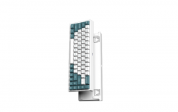 Bàn phím cơ FL-Esports FL680SAM Aqua Green Wireless Gateron Cap Silver switch