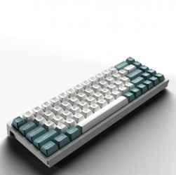 Bàn phím cơ FL-Esports FL680SAM Aqua Green Wireless Gateron Cap Silver switch