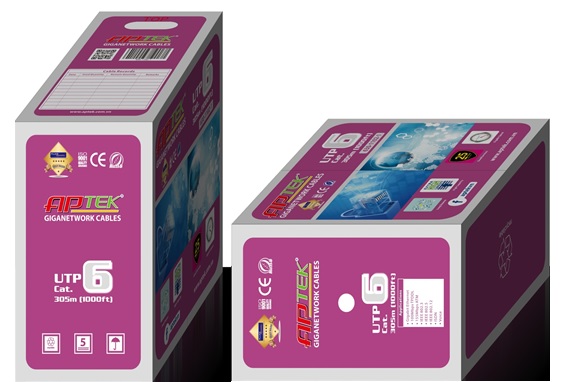 Cáp mạng APTEK UTP CAT.6 305m