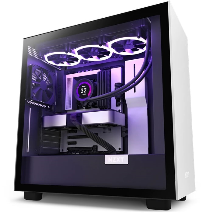 Vỏ case NZXT H7 BK/WH CM-H71BG-01 (Mid Tower / Màu Trắng Đen)