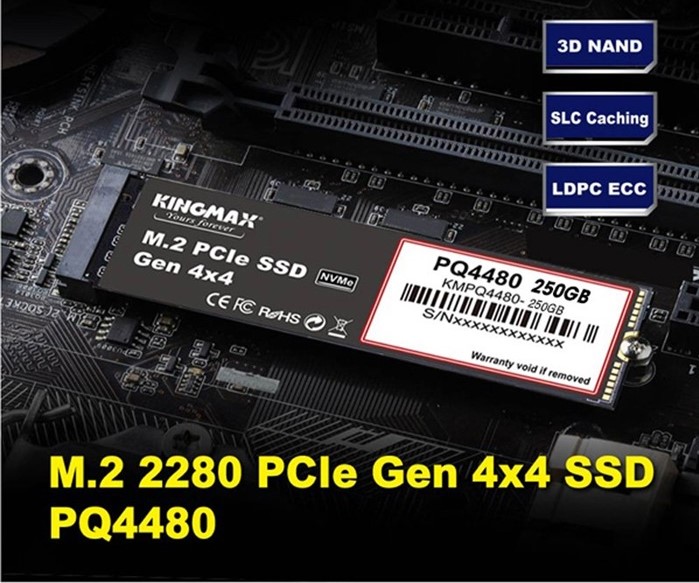 Ổ cứng SSD KINGMAX PQ4480 250GB NVMe M.2 2280 PCIe Gen 4x4