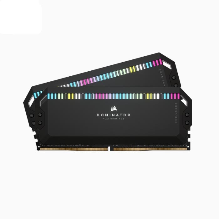 RAM Corsair DOMINATOR PLATINUM RGB 64GB (2x32GB) DDR5 5200MHz Black (CMT64GX5M2B5200C40)